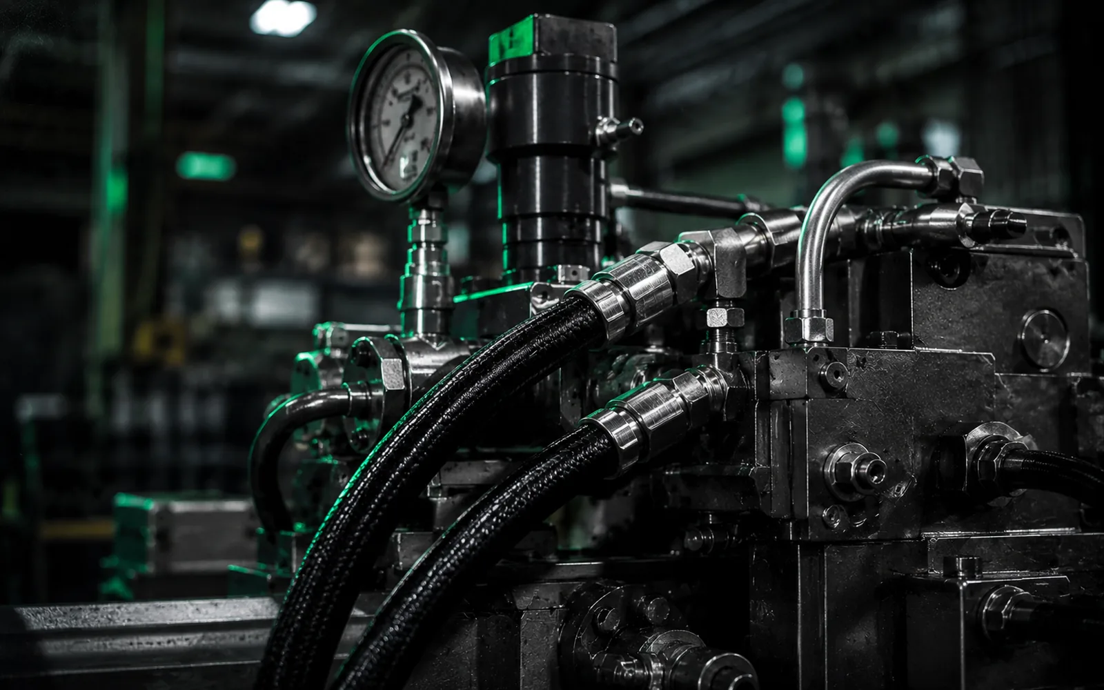 Máquina pesada representando aplicações industriais